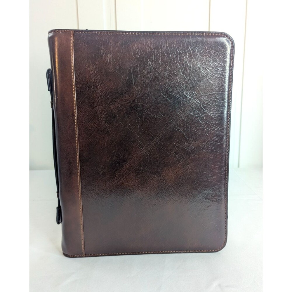 Time Resistance Leather Portfolio - A4 Document Folder - Italian, Executive, NWT